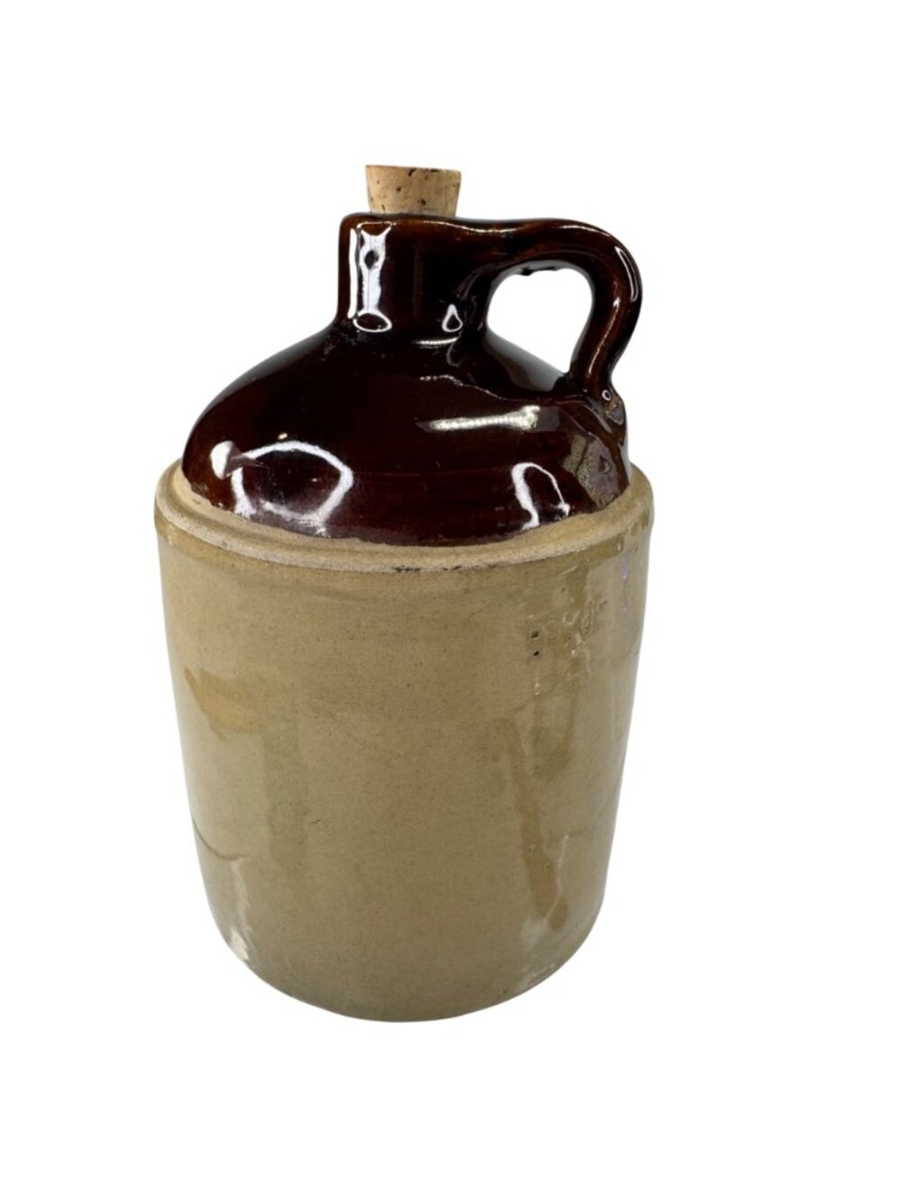 Ehrle Bros. Pottery Jug Handle & Cork 4/5 Qt 1973 Collectible Stoneware USA Vtg - Picture 5 of 13